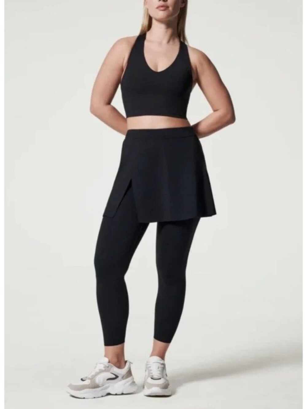 NWT Spanx Booty Boost Skirt Around 7/8 Very Black Medium
